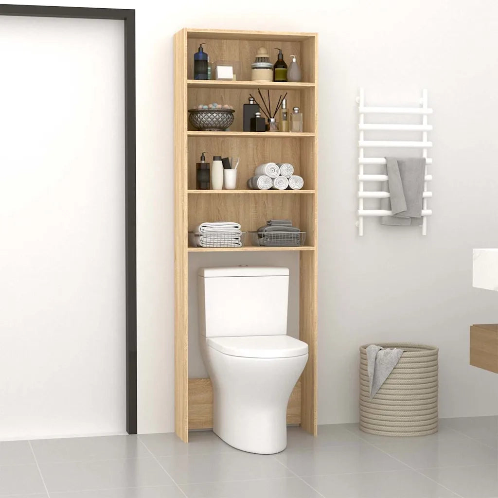 Mobile per Lavatrice Rovere Sonoma 64x24x190 cm CFW9158234
