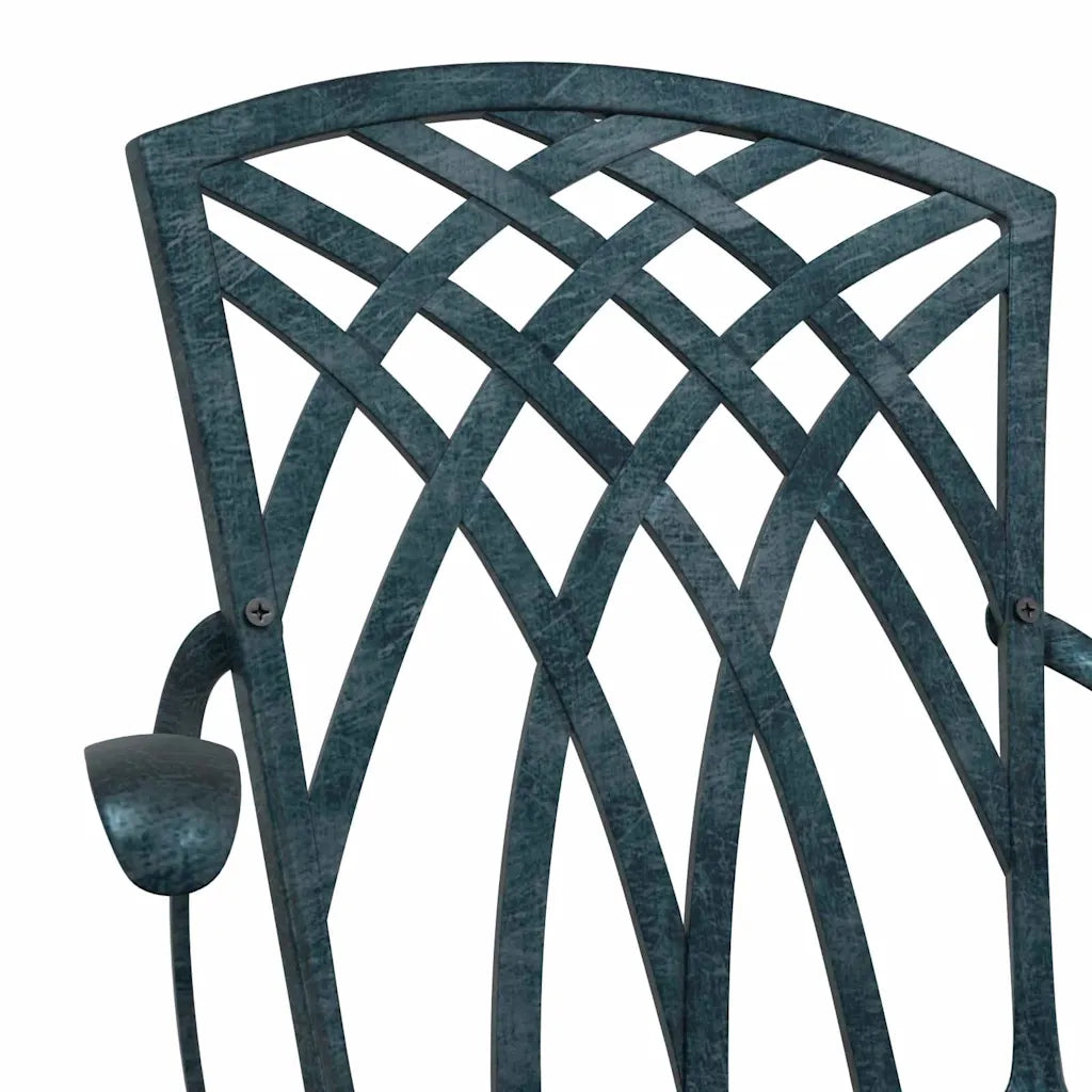 Sedia da Giardino 2 pcs Verde 53 x 51 x 88,5cm Alluminio 42002401