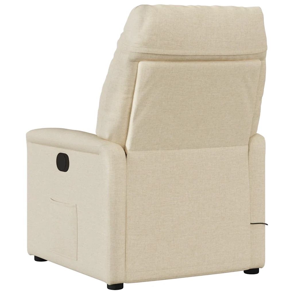Poltrona Elettrica Reclinabile Crema in Tessuto 3303020