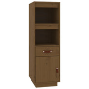 Buffet credenza cassettiera armadio mobile contenitore organizer cucina soggiorno salotto alto 34 x 40 x 108,5 cm legno di pino massiccio marrone 02_0034752
