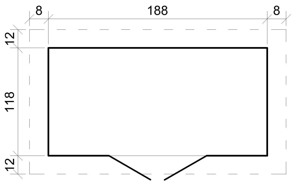 Casetta da Giardino in Legno 2,22 m² – TIMBELA M311C1