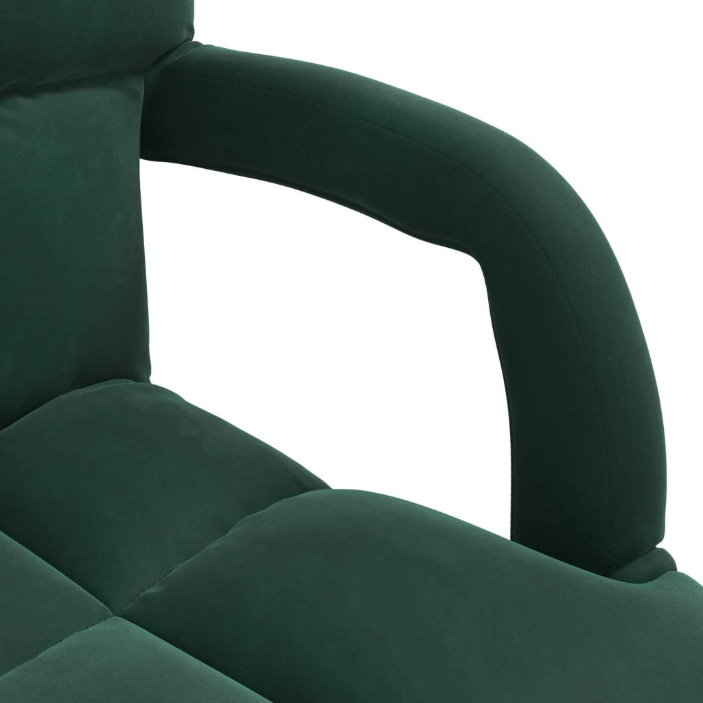 Sedia da Pavimento Verde Scuro 58 x 62 x 58 cm Velluto 42028135