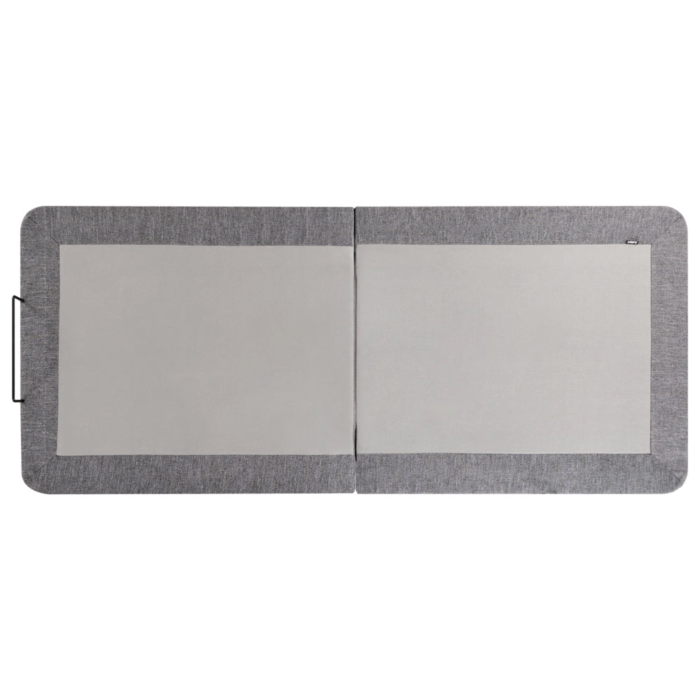 Base letto elettrica regolabile in poliestere grigio 80 x 200 cm con gambe in metallo