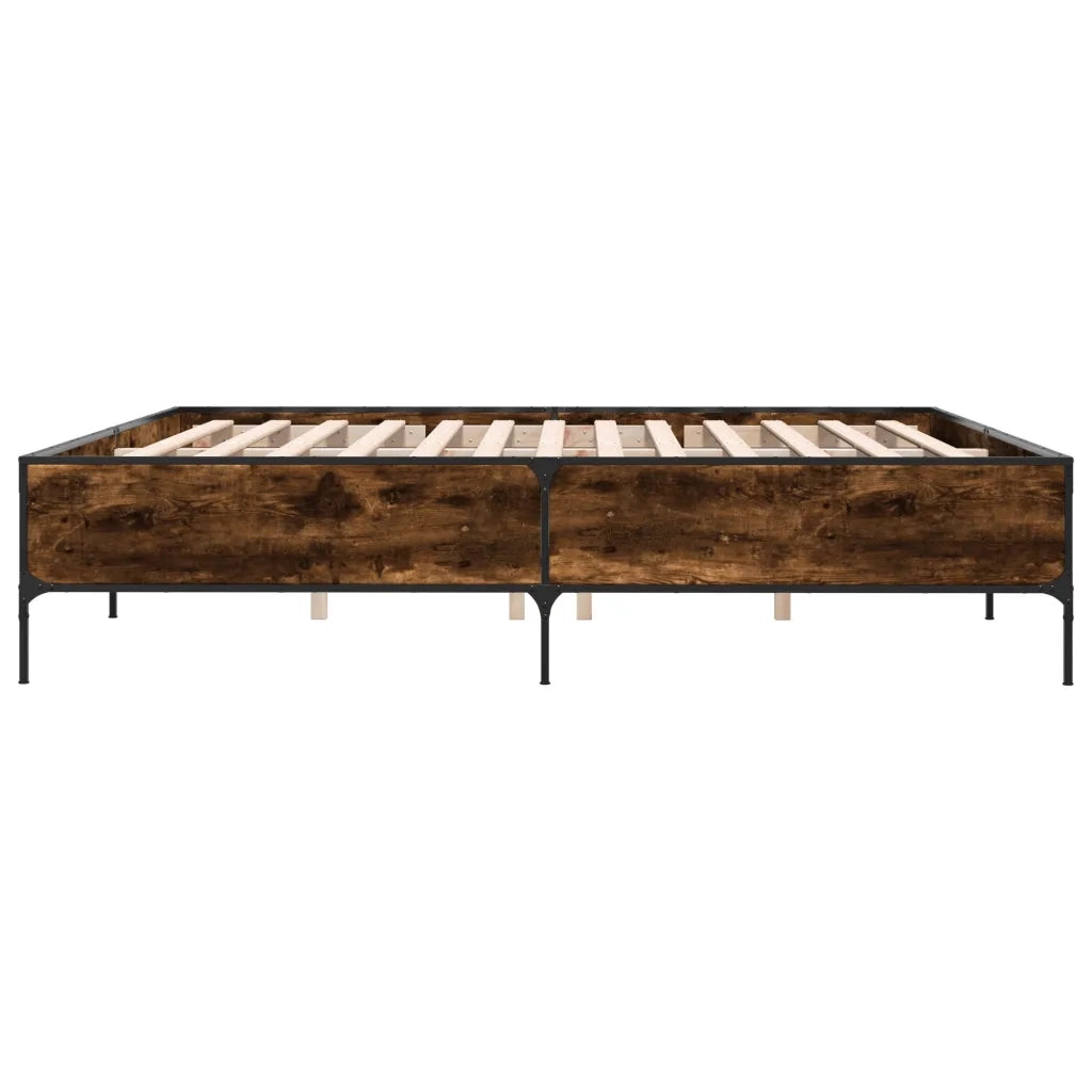 Giroletto Rovere Fumo 200x200 cm in Legno Multistrato e Metallo