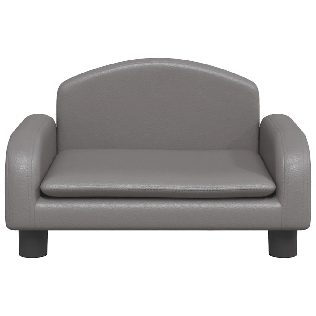 Divano per Bambini Grigio 50x40x30 cm in Similpelle 3196377