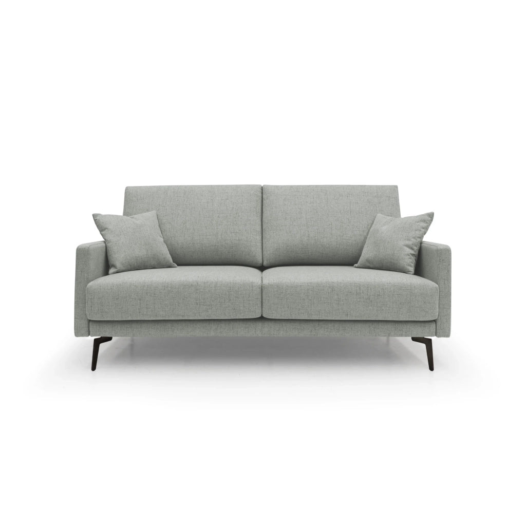 Saturno Divano moderno in tessuto morbido impermeabile T03 140 cm grigio chiaro