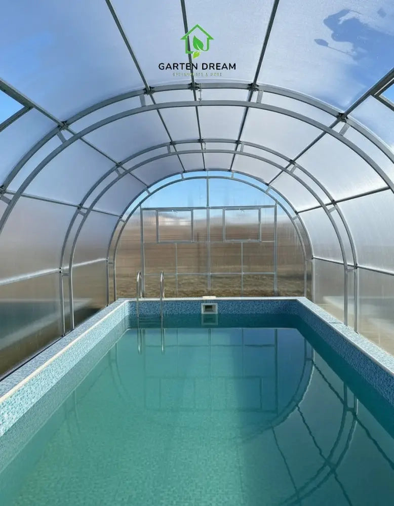 Copertura per Piscina Garten Dream OASIS 4x4 m con Policarbonato 10 mm