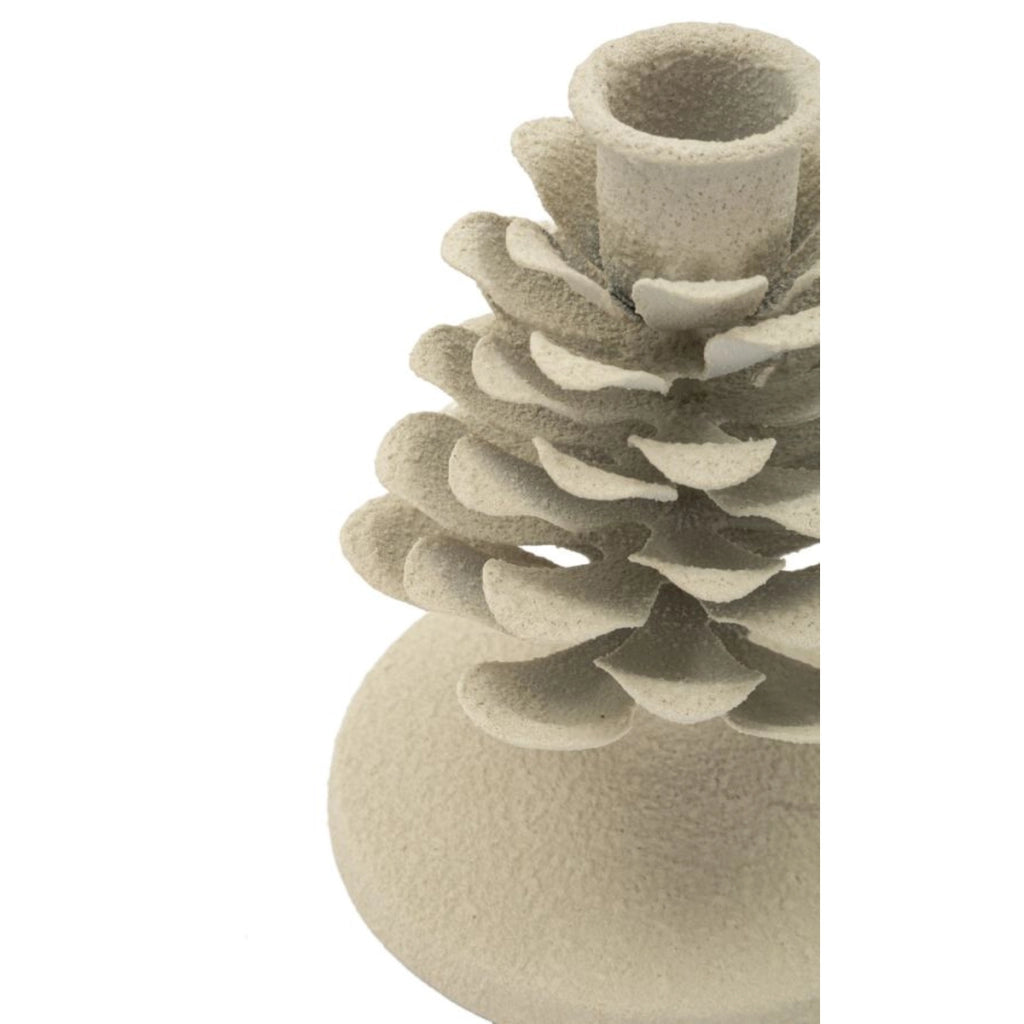 Portacandela VKH748, Beige, Metallo, 9,5x9,5x11,5 cm