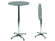 TAVOLO BAR IN ALLUMINIO ALU ROUND UP 60XH110CM
