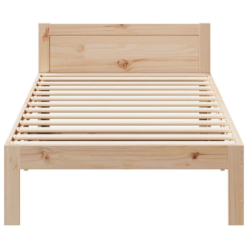 Giroletto senza Materasso 80x200 cm in Legno Massello Pino 859226