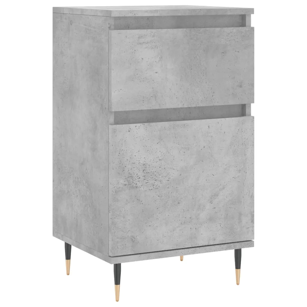 Credenze 2 pz | Madia | Buffet da pranzo | Armadio da pranzo Grigio Cemento 40x35x70 cm in Legno Multistrato