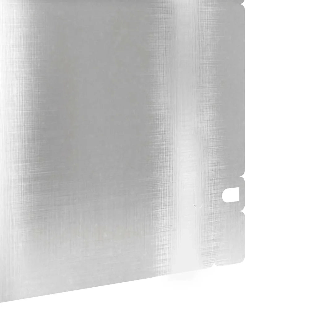 Bordure per prato 20 pz 103 x 0,05 x 22 cm Acciaio Inox Argento 874757