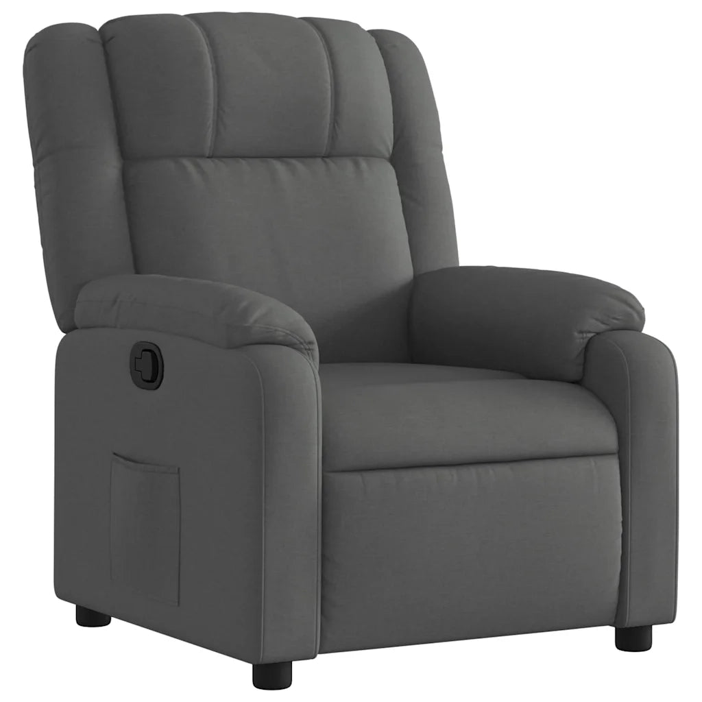 Poltrona reclinabile in Tessuto Grigio Scuro 3206201