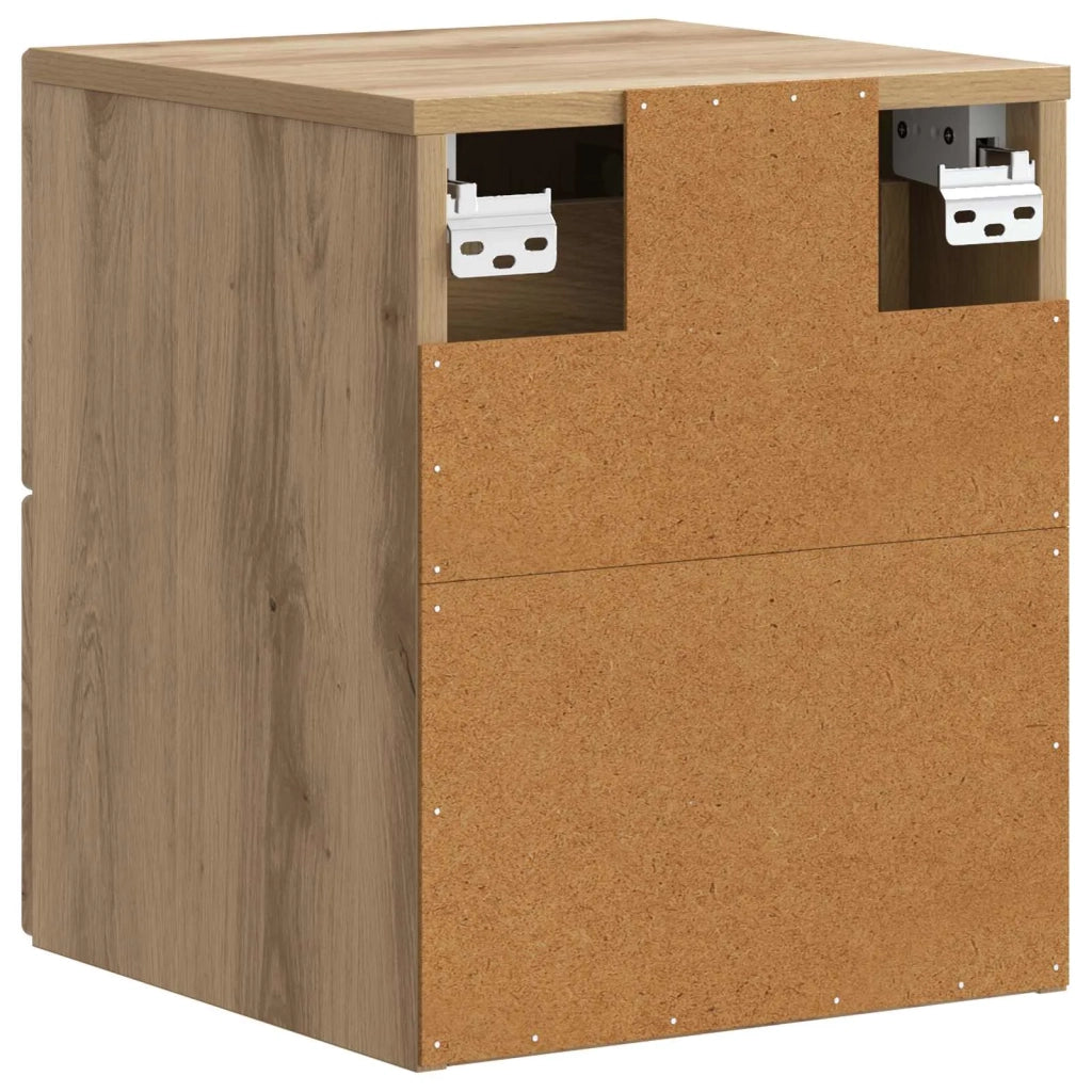 Mobiletto da notte a muro Rovere Artigianale 33 x 34,5 x 40 cm 898483
