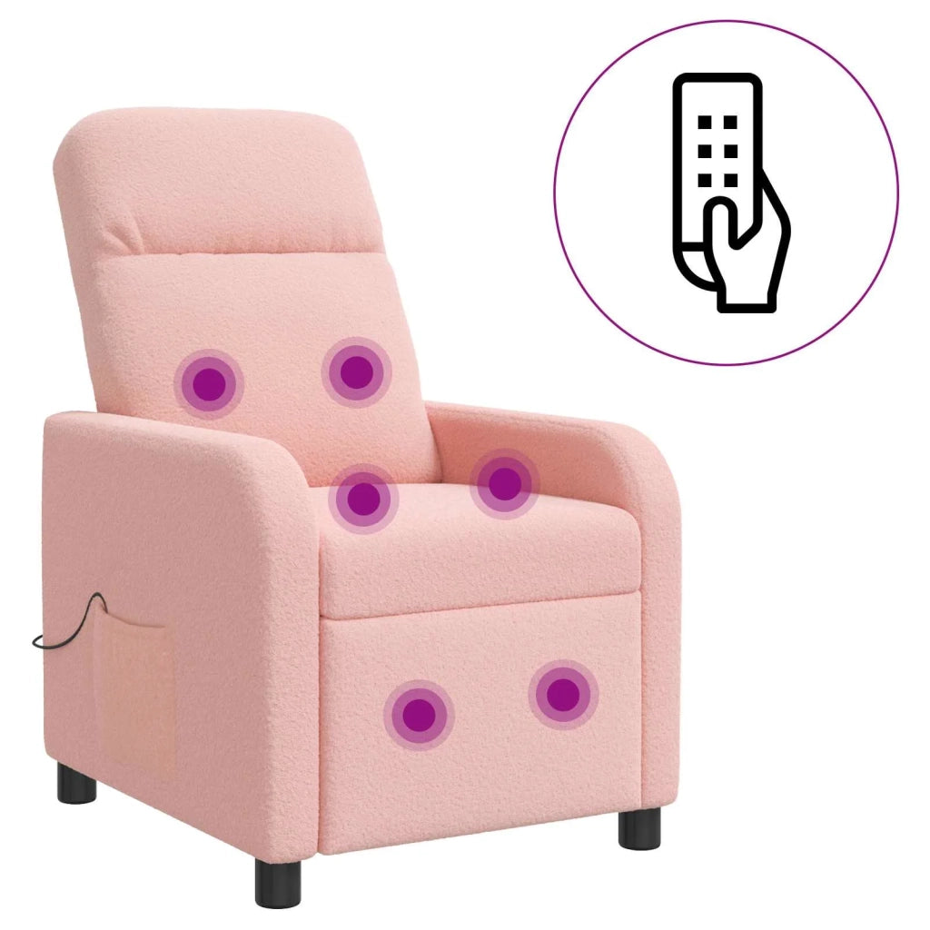 Divano Sedia-Poltrona Massaggiante Rosa Boucl¨¦