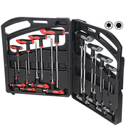 Trade Shop - Set Kit 16 Pz Chiavi Chiave A T Esagonali E Torx Lunghe Valigetta Professionali -