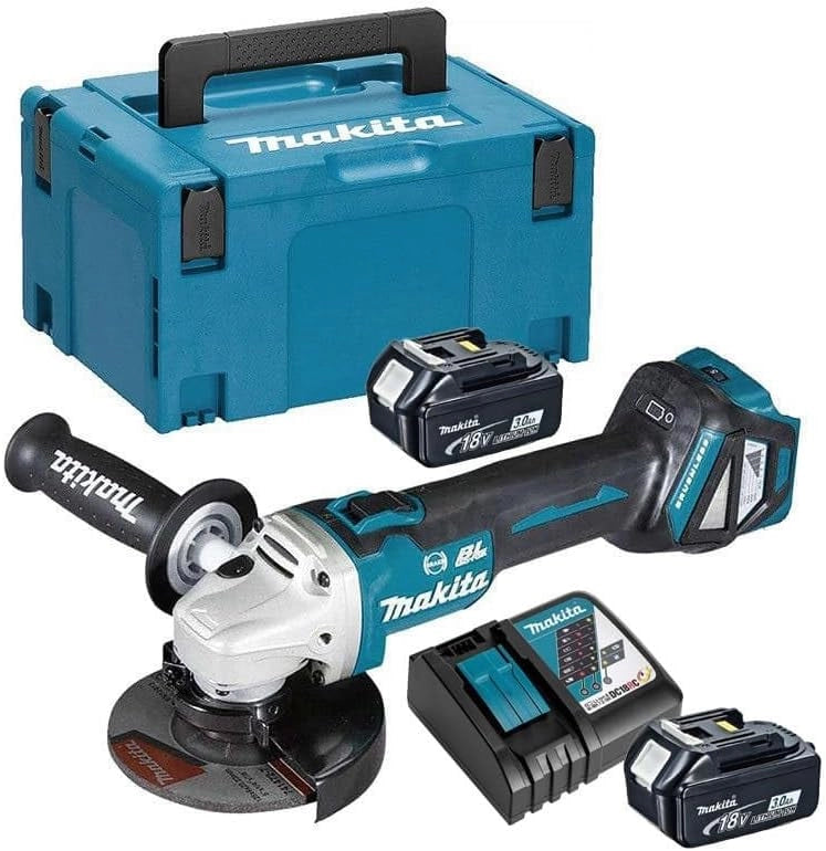 DGA513ZJ Smerigliatrice Angolare 18V LXT 125/115mm BRUSHLESS 2x3Ah MAKPAC