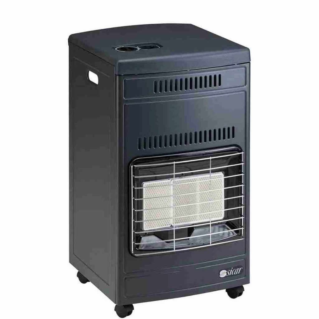 Sicar euro 92t turbo stufa a infrarossi a gas gpl ventilata potenza max. 4200 w, colore grigio