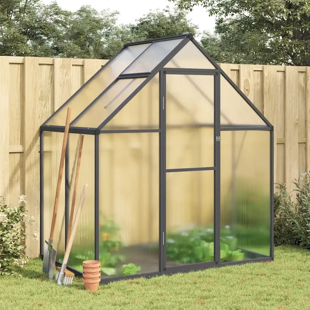 vidaXL Telaio Serra con Base Antracite 169x114x195 cm in Alluminio