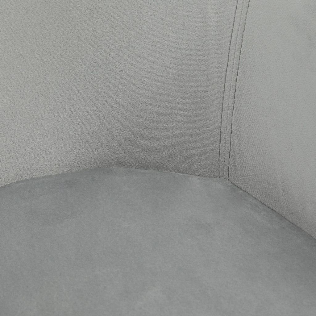 SEDIA da pranzo Set da 2 pezzi con braccioli e schienale 54x57x80 cm Grigio