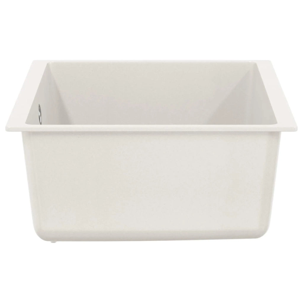 Lavello Bianco 530 x 460 mm 80% Quarzo e 20% Resina CFW8545566