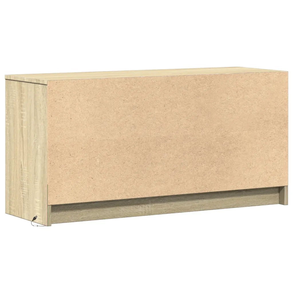 Mobile Porta TV con LED Rovere Sonoma 100x34x50cm in Truciolato 852210