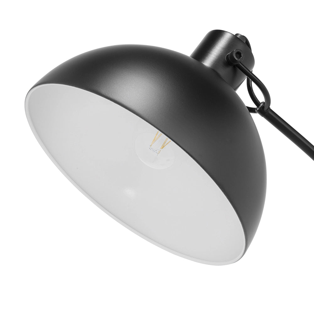 Lampada da Terra Colore Nero Metallo 155 cm Paralume Orientabile Industriale