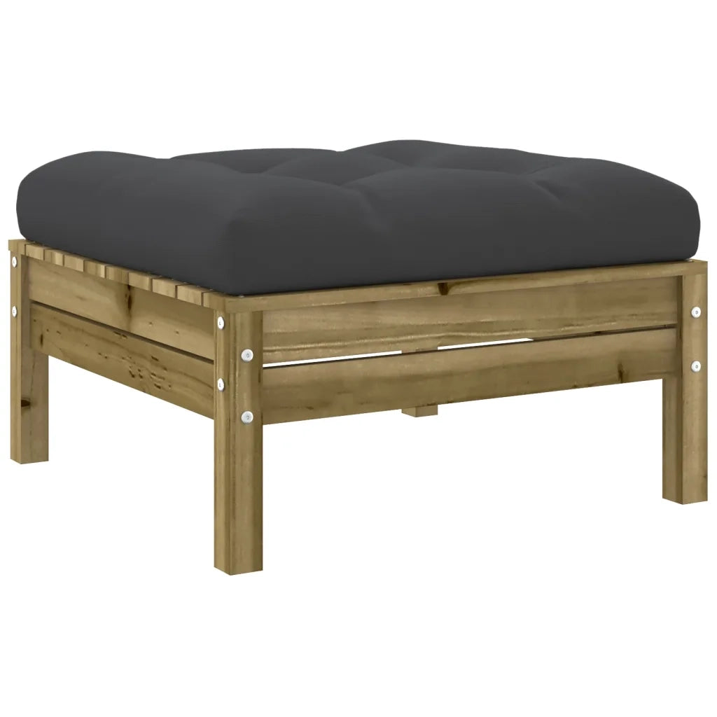 Set Divani da Giardino 5pz con Cuscini Legno Impregnato di Pino 3299395