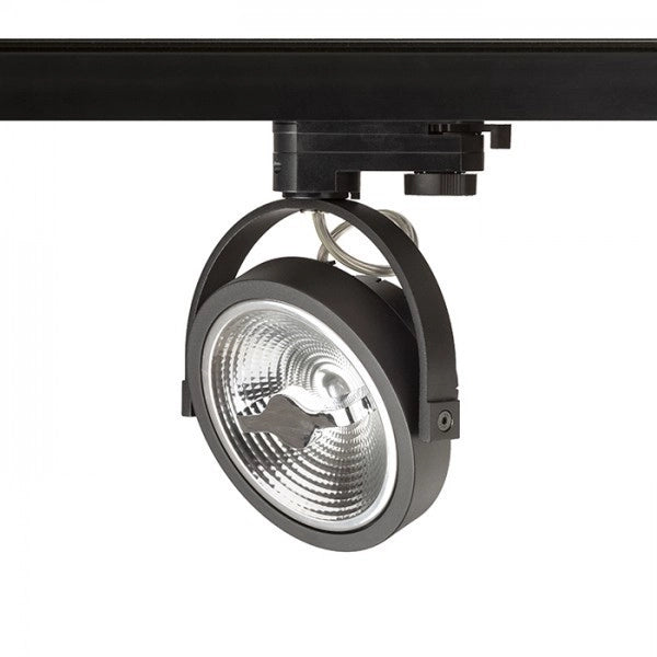 Faretto applique KELLY LED per binario trifase Nero 230V LED 12W 24Â° 3000K
