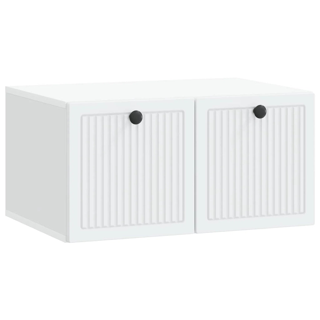 Mobile Porta TV da Muro Bianco 59,5 x 41 x 30 cm 897995