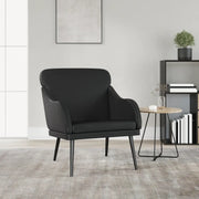 Divano Sedia-Poltrona Nera 63x76x80 cm Similpelle