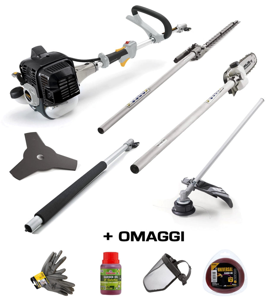 Multiutensile Alpina AMT 26 5 in 1 Decespugliatore Tagliasiepi Motosega 25 cc