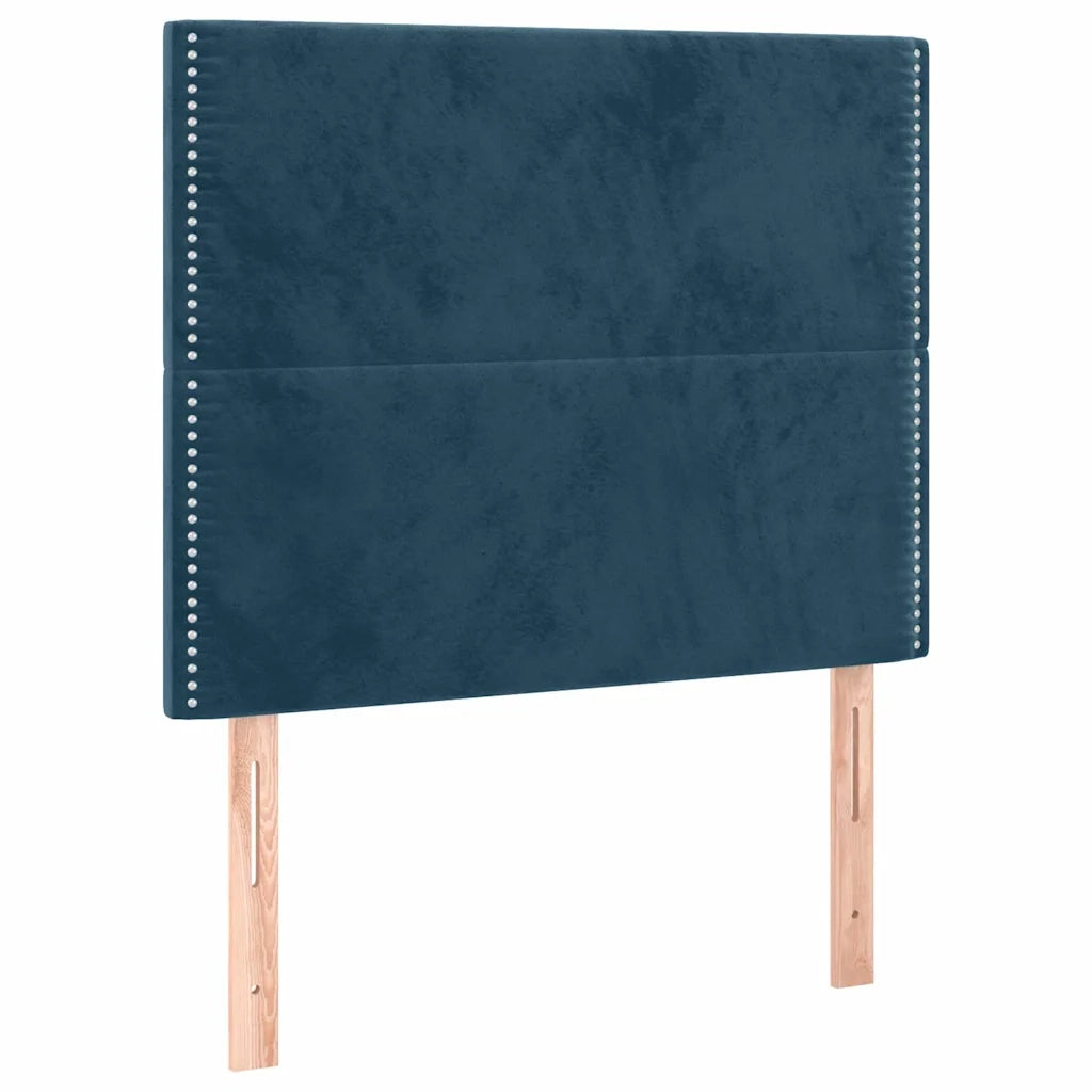 Testiera Blu Scuro 80x5x118/128 cm Velluto 3116226