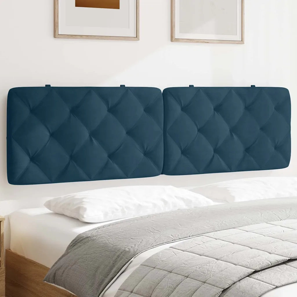 Cuscino Testiera Blu 180 cm in Velluto CFW6254664