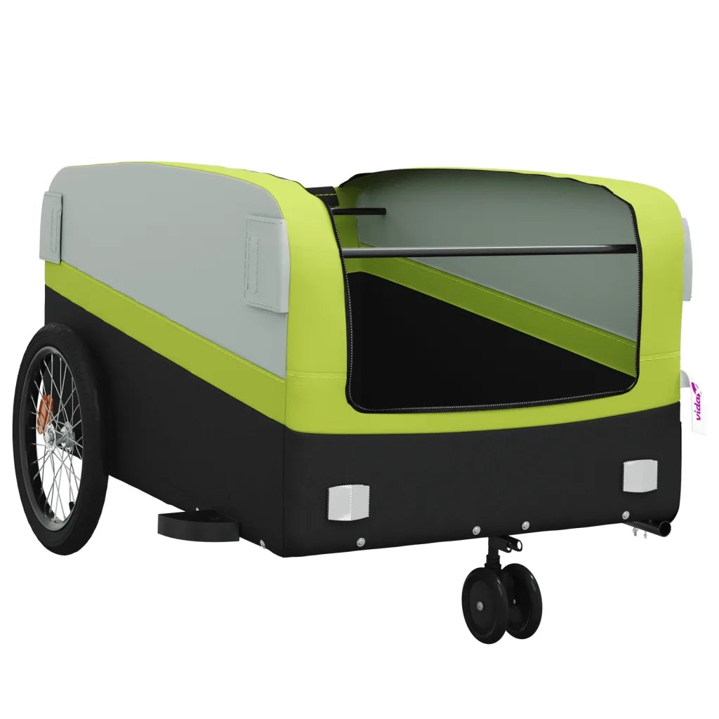 Rimorchio da Bici Nero e Verde 45 kg in Ferro CFW2082192
