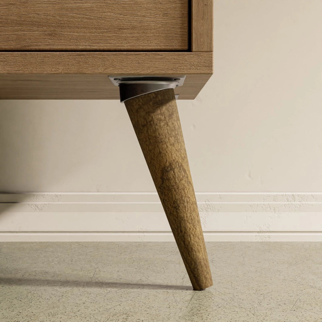 Porta TV in legno "Exxen" - 180 x 35 x 53 cm - Bianco