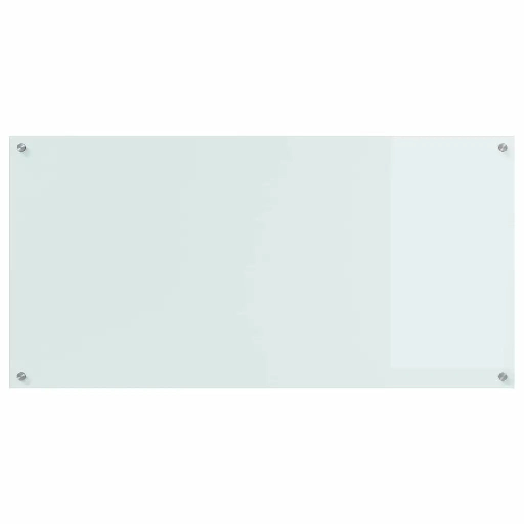 Schienale da cucina 2 pcs Bianco 120 x 60 cm vetro temperato 3415487