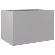 Fioriera | Cassetta per fiori | Vaso Argento 62x47x46 cm in Acciaio Zincato