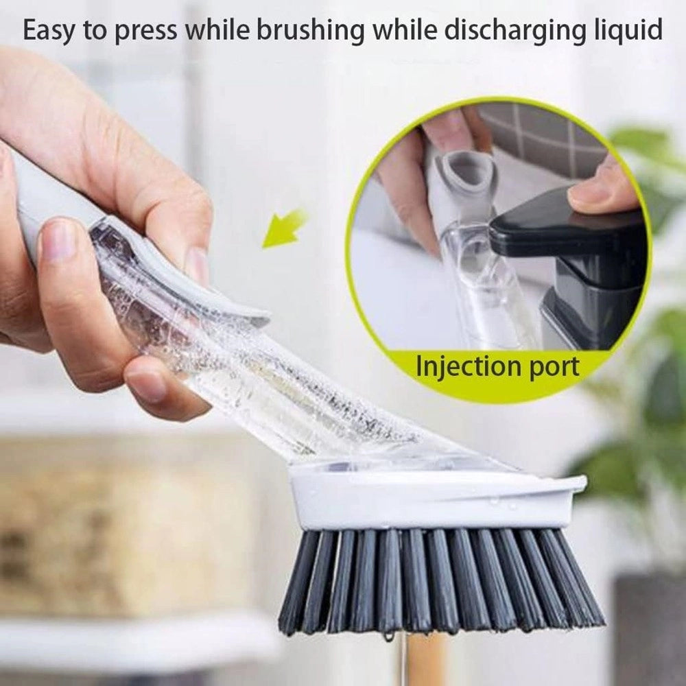 Trade Shop - Dispenser Di Sapone Cucina Da Appoggio Manuale In Acciaio Contenitore Da 400 Ml -