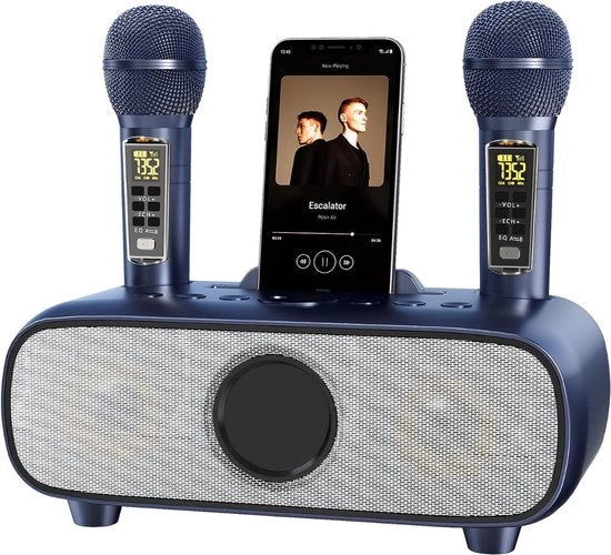 Kit di karaoke per adulti - Kit di karaoke con 2 microfoni - Kit di karaoke per TV - Kit di karaoke con microfono a radio