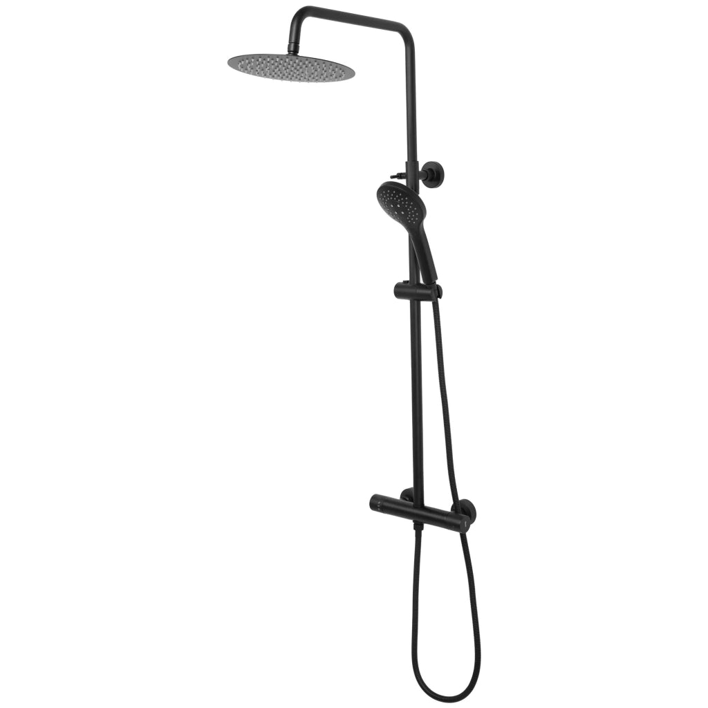 Set Doccia Con Termostato Rea Vincent Black