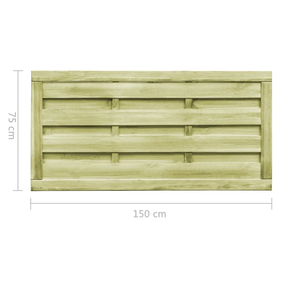 Cancelli da Giardino 2 pz in Legno Impregnato 150x75 cm Verde cod mxl 40247