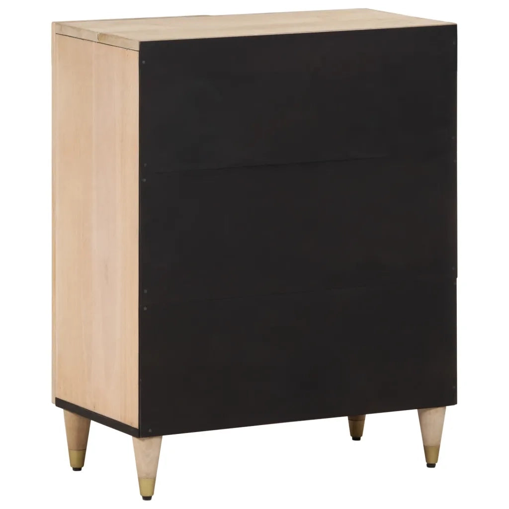 Credenza | Madia | Buffet da pranzo | Armadio da pranzo 60x33x75 cm in Legno Massello di Mango