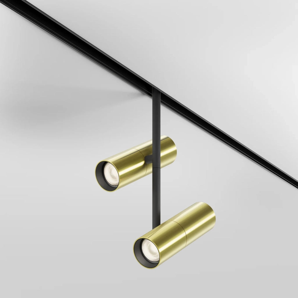 Maytoni Lampada Da Binario moderna Exility Elti Duo 1 luce LED integrato nero alluminio