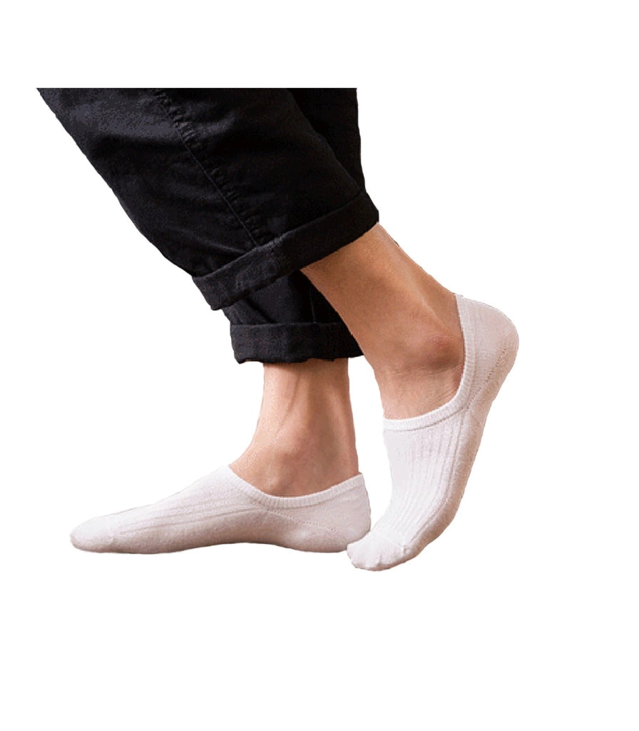 Calzini Invisibili Sottili Antiscivolo in Cotone Unisex | Silicone Antiscivolo sul Tallone | Taglia 36–43 EU