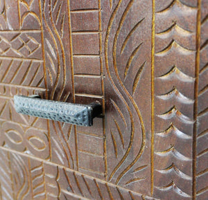 Mobile TV Dominick 150x40x55 h cm in Legno Marrone