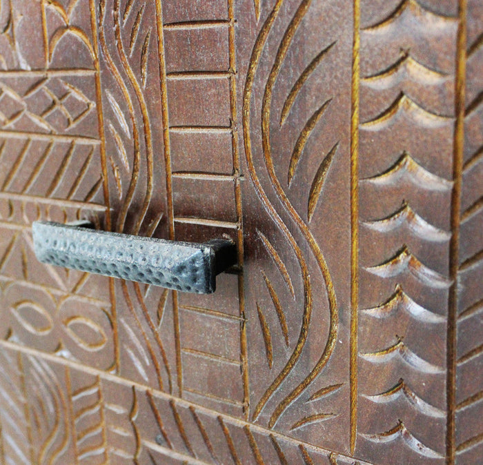 Mobile TV Dominick 150x40x55 h cm in Legno Marrone