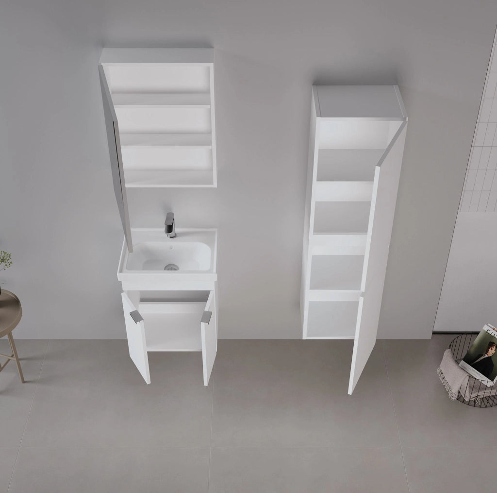 Mobile lavabo "Desna 50" - 50 x 38 x 58 cm - Bianco opaco