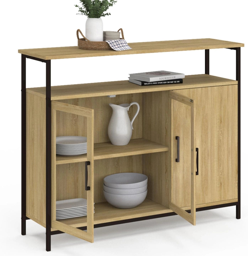 DETROIT Credenza a 2 ante da 100 cm con armadi dal design industriale