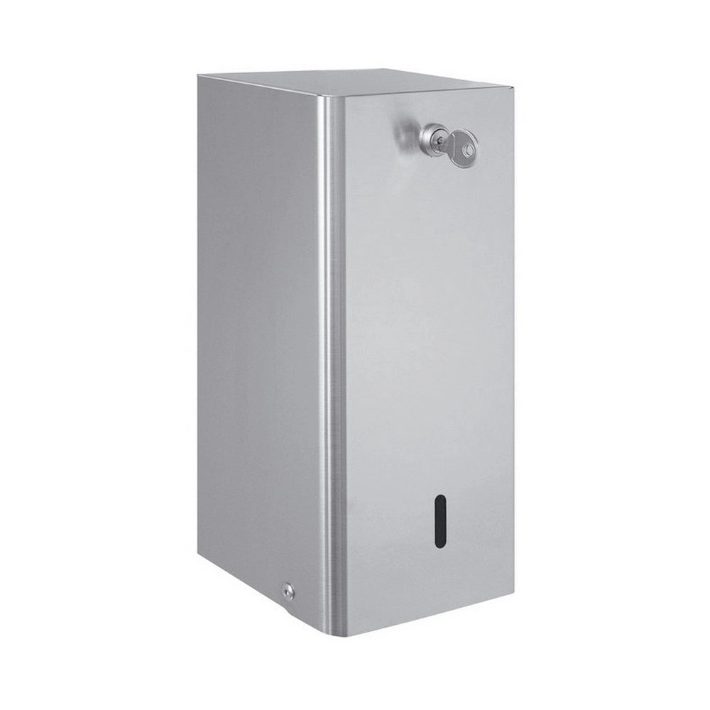 Dispenser carta igienica a fogli, inox lucido